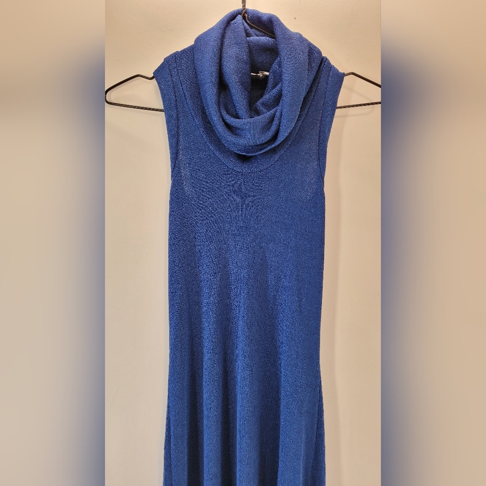 Vintage wendy original royal blue turtleneck maxi dress - S - Picture 6 of 7